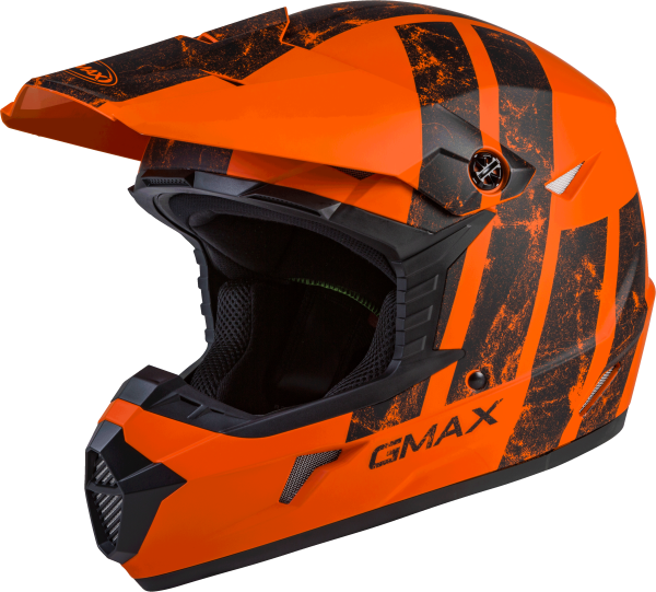 GMAX - YOUTH MX-46Y OFF-ROAD DOMINANT HELMET MATTE ORANGE/BLACK YL - Image 1