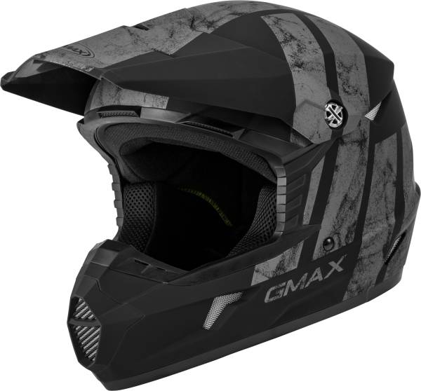 GMAX - YOUTH MX-46Y OFF-ROAD DOMINANT HELMET MATTE BLACK/GREY YL - Image 1