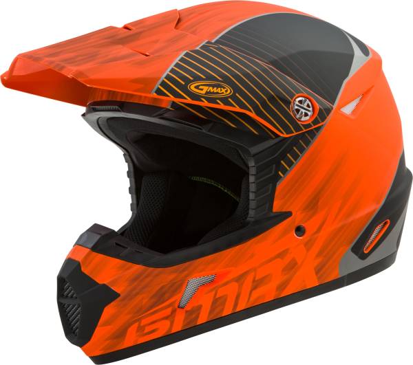 GMAX - YOUTH MX-46Y OFF-ROAD COLFAX HELMET MATTE ORANGE/BLACK YL - Image 1