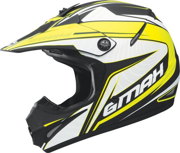 GMAX - GM-46.2X COIL HELMET MATTE BLACK/HI-VIS 2X - Image 1