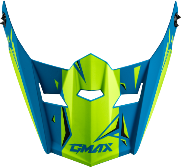 GMAX - YOUTH MX-46Y UNSTABLE VISOR MATTE BLUE/GREEN YS-YL - Image 1