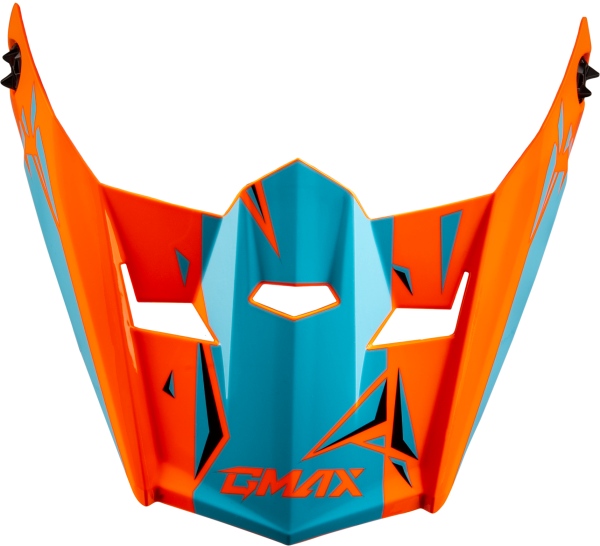 GMAX - YOUTH MX-46Y UNSTABLE VISOR HI VIS ORANGE/BLUE YS-YL - Image 1