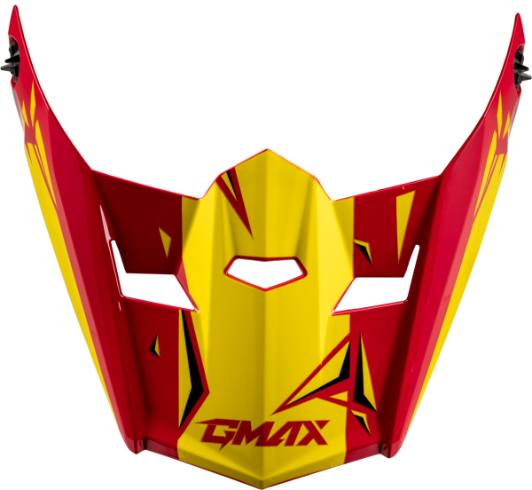 GMAX - YOUTH MX-46Y UNSTABLE VISOR RED/YELLOW YS-YL - Image 1