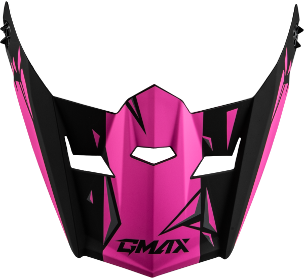 GMAX - YOUTH MX-46Y UNSTABLE VISOR MATTE BLACK/PINK YS-YL - Image 1