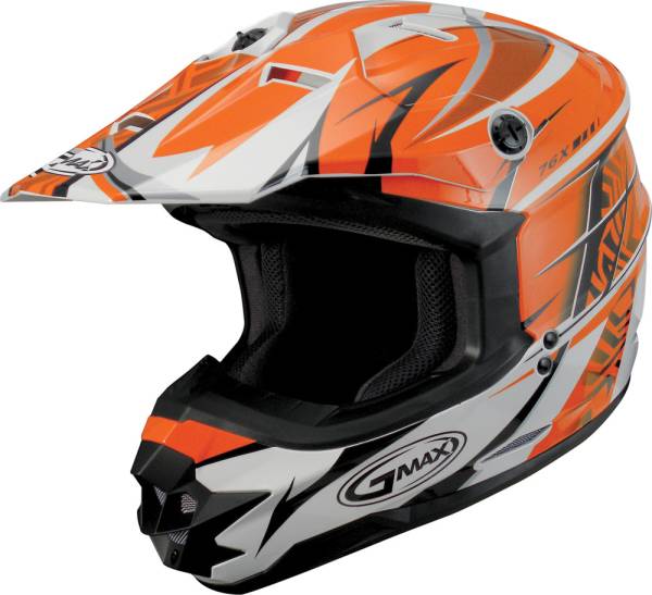 GMAX - GM76X PLAYER ORANGE/WHITE/BLACK XS - Image 1