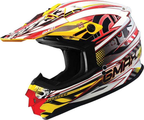 GMAX - GM76X XENOTRON HELMET WHITE/RED/YELLOW XS - Image 1