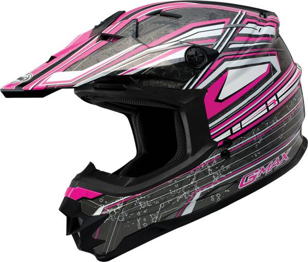 GMAX - GM-76X BIO HELMET PINK/WHITE/BLACK XS - Image 1