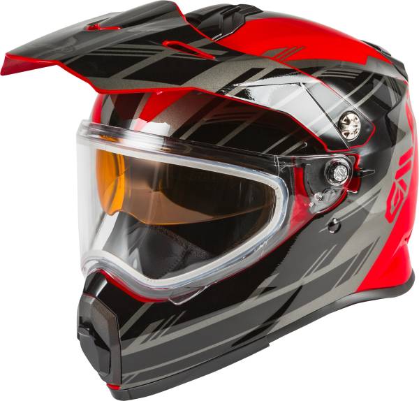 GMAX - YOUTH AT-21Y EPIC SNOW HELMET RED/BLACK/SILVER YL - Image 1