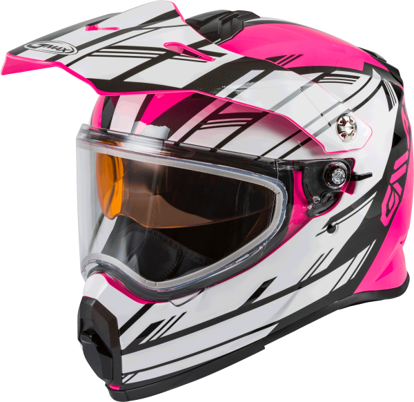 GMAX - AT-21S ADVENTURE EPIC SNOW HELMET PINK/WHITE/BLACK LG - Image 1