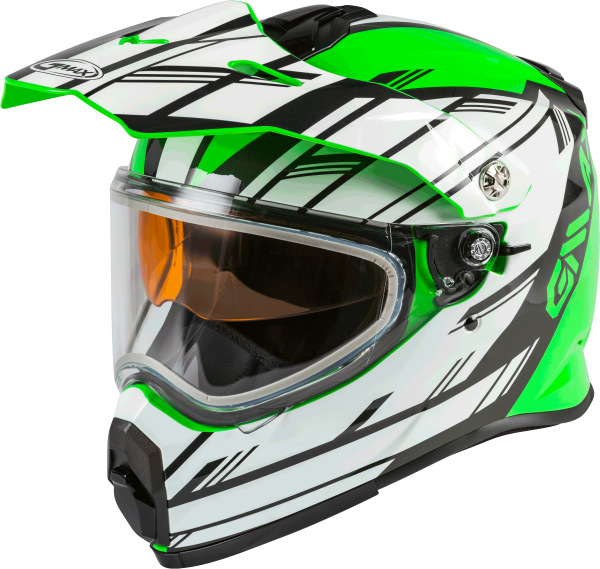 GMAX - AT-21S ADVENTURE EPIC SNOW HELMET GREEN/WHITE/BLACK 2X - Image 1