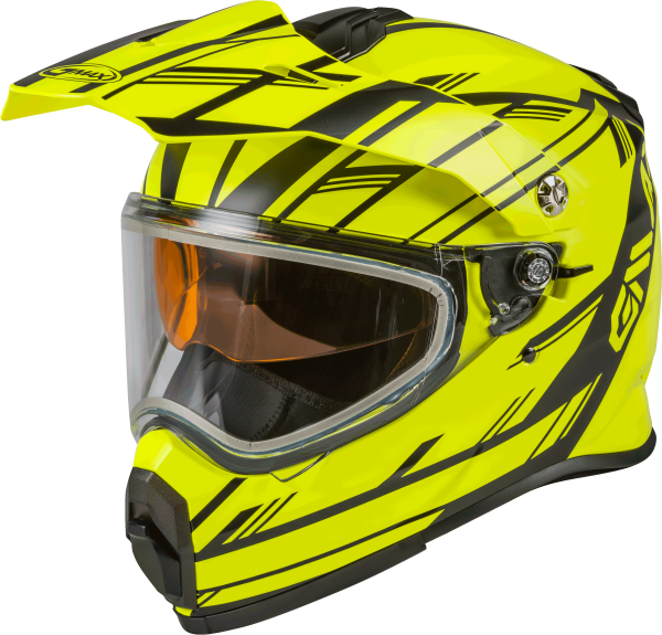 GMAX - AT-21S ADVENTURE EPIC SNOW HELMET MATTE HI-VIS/BLACK 2X - Image 1