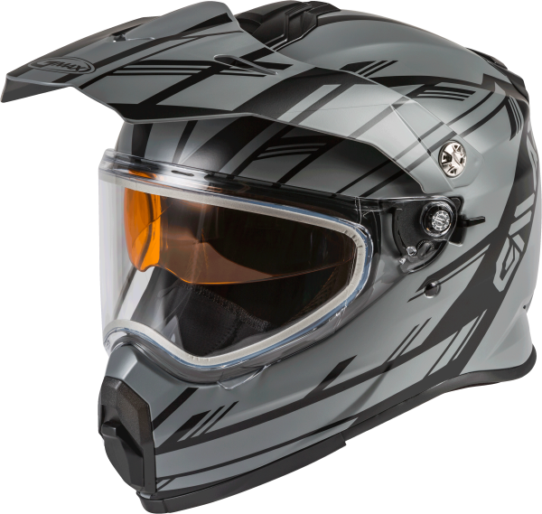 GMAX - AT-21S ADVENTURE EPIC SNOW HELMET MATTE GREY/BLACK 2X - Image 1