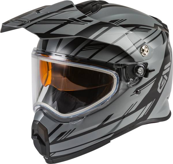 GMAX - YOUTH AT-21Y EPIC SNOW HELMET MATTE GREY/BLACK YL - Image 1