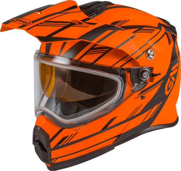 GMAX - AT-21S ADVENTURE EPIC SNOW HELMET MATTE NEON ORNG/BLK SM - Image 1