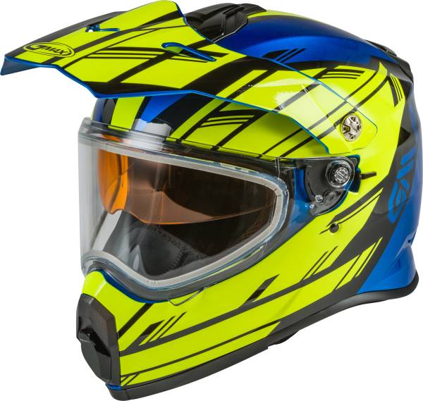 GMAX - YOUTH AT-21Y EPIC SNOW HELMET BLUE/HI-VIS/BLACK YL - Image 1