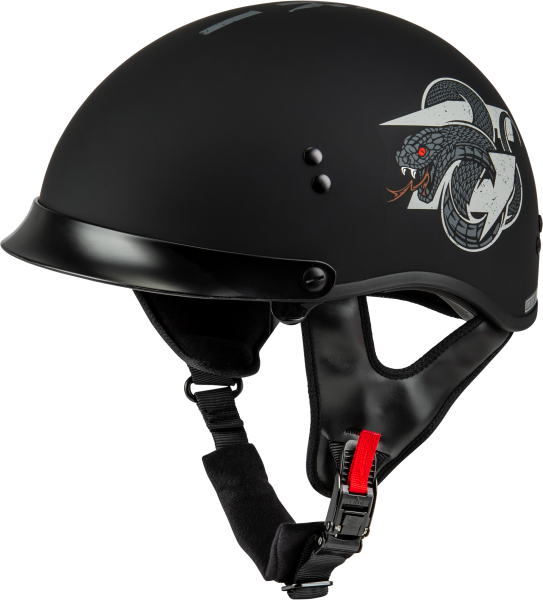 GMAX - HH-65 DRK1 HELMET W/ PEAK MATTE BLACK/GREY 2X - Image 1