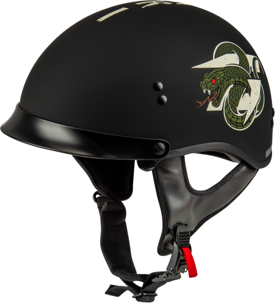 GMAX - HH-65 DRK1 HELMET W/ PEAK MATTE BLACK/BONE 2X - Image 1