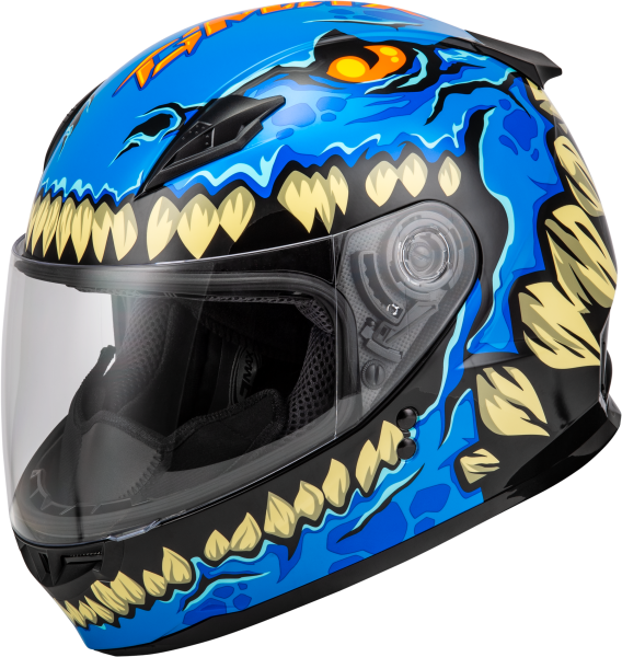 GMAX - GM-49Y DRAX HELMET BLUE YL - Image 1