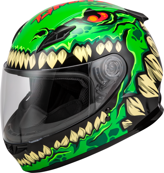 GMAX - YOUTH GM-49Y DRAX HELMET GREEN YL - Image 1