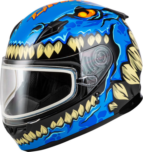 GMAX - YOUTH GM-49Y DRAX SNOW HELMET BLUE YL - Image 1