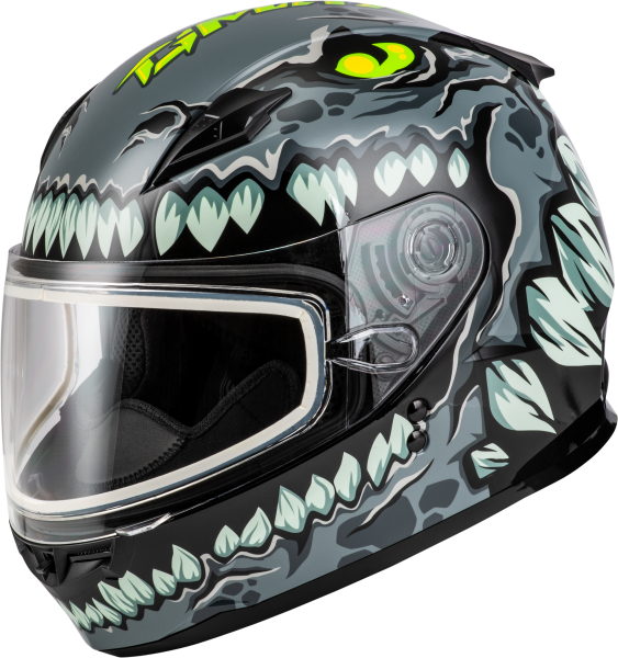 GMAX - YOUTH GM-49Y DRAX SNOW HELMET GREY YL - Image 1