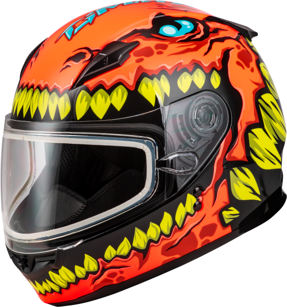 GMAX - YOUTH GM-49Y DRAX SNOW HELMET ORANGE YL - Image 1