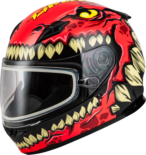 GMAX - YOUTH GM-49Y DRAX SNOW HELMET RED YL - Image 1