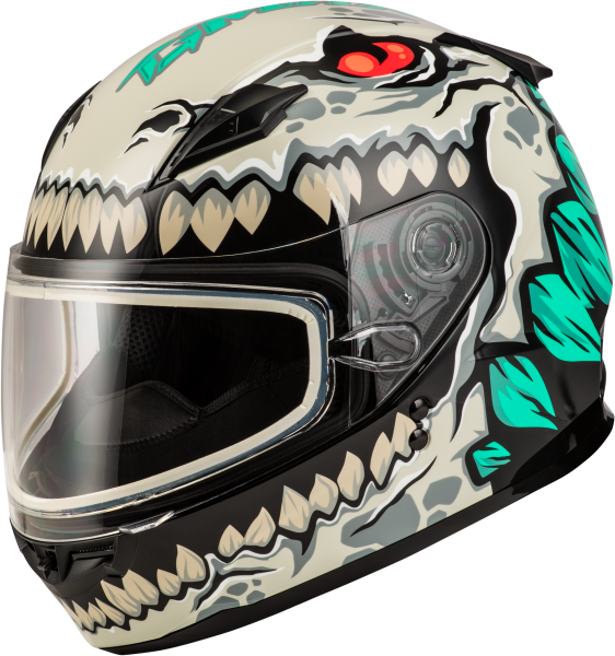 GMAX - YOUTH GM-49Y DRAX SNOW HELMET SILVER YL - Image 1