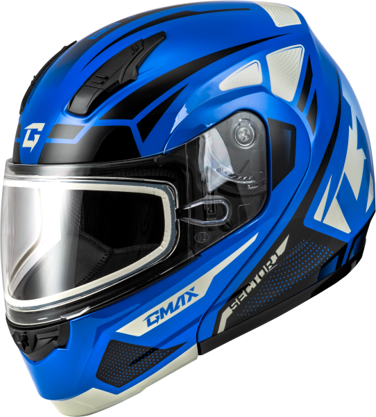 GMAX - MD-04S SECTOR SNOW HELMET BLUE/BLACK 3X - Image 1