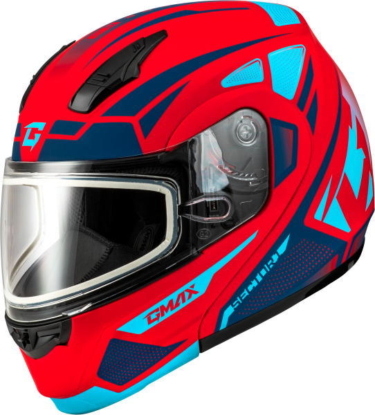 GMAX - MD-04S SECTOR SNOW HELMET MATTE RED/BLUE 2X - Image 1