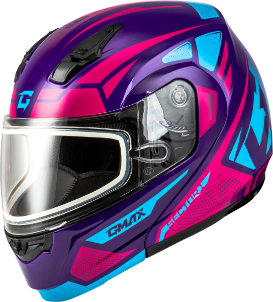 GMAX - MD-04S SECTOR SNOW HELMET VIOLET/PINK 2X - Image 1