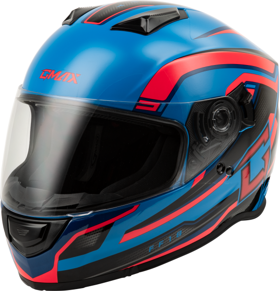 GMAX - FF-18 DRIFT HELMET BLACK/BLUE/RED 2X - Image 1