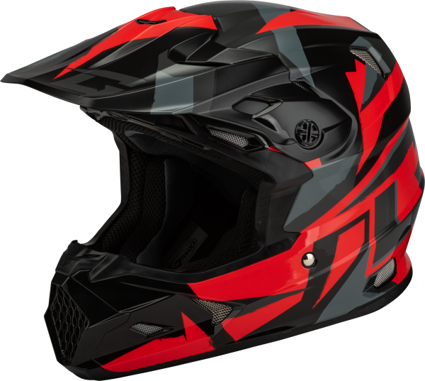 GMAX - MX-96 SPLINTER HELMET BLACK/RED 2X - Image 1