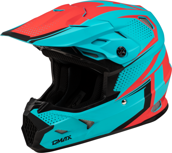 GMAX - MX-96 502 HELMET MATTE BLUE/RED  2X - Image 1