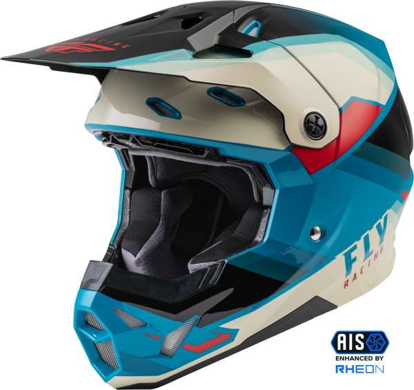 FLY RACING - FORMULA CP RUSH HELMET BLACK/STONE/DARK TEAL 2X - Image 1