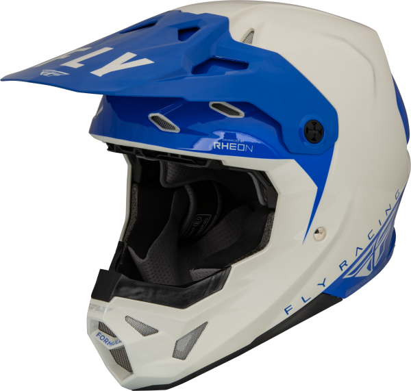 FLY RACING - FORMULA CP SLANT HELMET GREY/BLUE 2X - Image 1