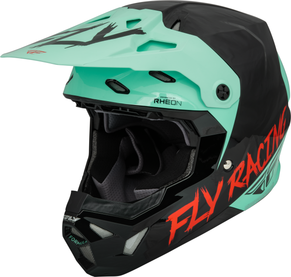 FLY RACING - FORMULA CP S.E. RAVE HELMET BLACK/MINT/RED 2X - Image 1