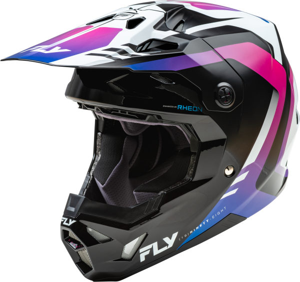 FLY RACING - FORMULA CP KRYPTON HELMET WHITE/BLACK/PURPLE XS - Image 1