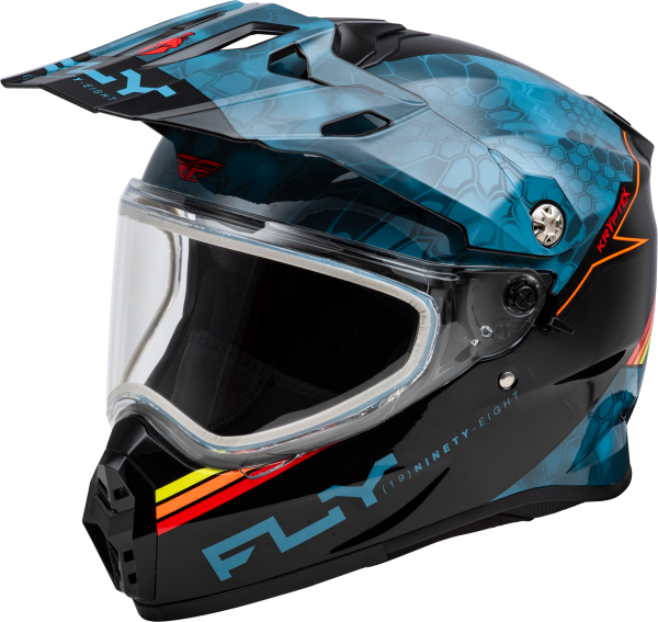 FLY RACING - TREKKER CW CONCEAL HELMET DUAL SHLD SLATE/BLACK/RED XS - Image 1