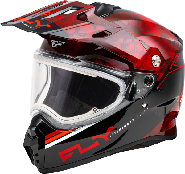 FLY RACING - TREKKER CW CONCEAL HELMET ELEC SHLD RED/BLACK 2X - Image 1