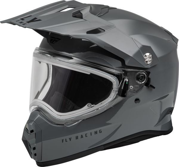 FLY RACING - TREKKER CW SOLID HELMET ELEC SHLD GREY 2X - Image 1