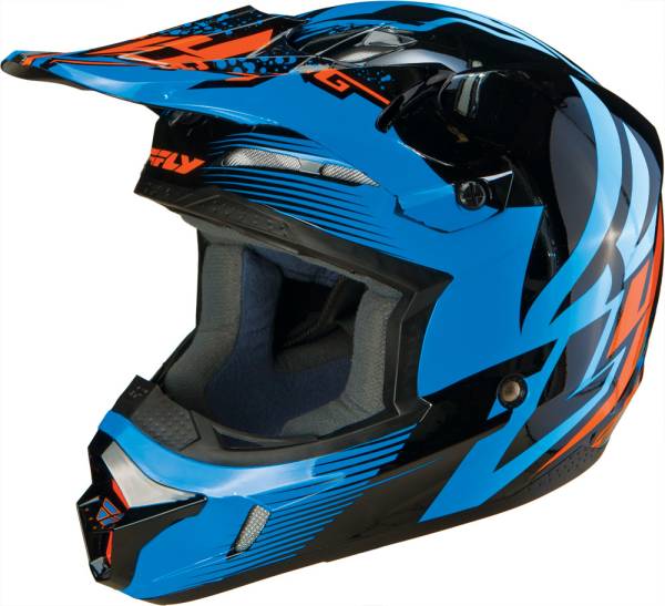 FLY RACING - KINETIC INVERSION HELMET BLUE/BLACK XS - Image 1