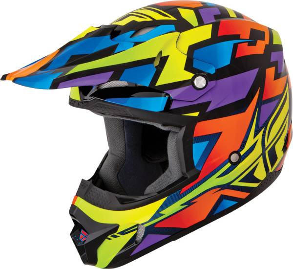 FLY RACING - KINETIC BLOCK OUT HELMET WILD XS - Image 1