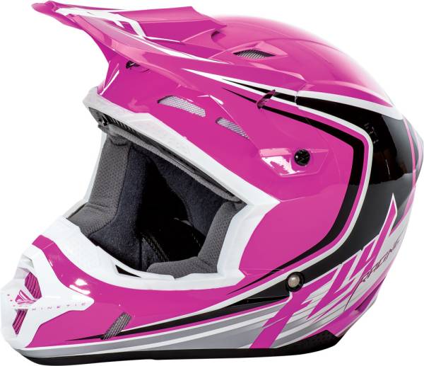 FLY RACING - KINETIC FULLSPEED HELMET PINK/BLACK/WHITE XS - Image 1