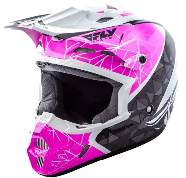 FLY RACING - KINETIC CRUX HELMET PINK/BLACK/WHITE XS - Image 1