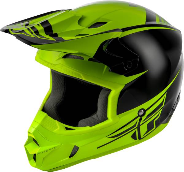 FLY RACING - KINETIC SHARP HELMET BLACK/HI-VIS 2X - Image 1