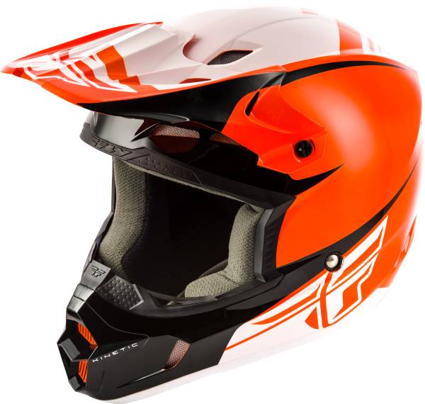 FLY RACING - KINETIC SHARP HELMET ORANGE/BLACK 2X - Image 1