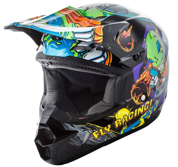 FLY RACING - KINETIC INVAZION HELMET GREEN YL - Image 1