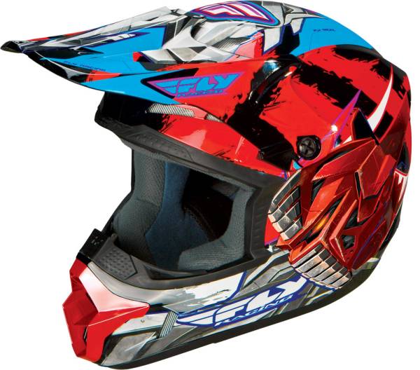 FLY RACING - KINETIC FLY-BOT HELMET RED/BLACK YM - Image 1