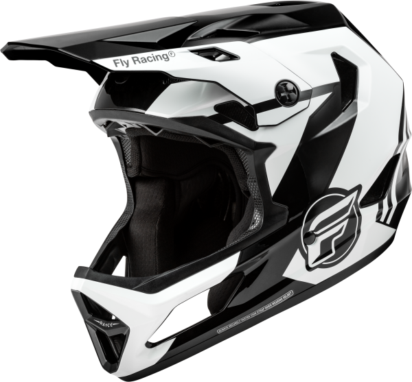 FLY RACING - RAYCE BICYCLE HELMET BLACK/WHITE/GREY LG - Image 1